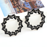 Round Crystal Earring