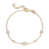 14k Gold Plated Hamsa Bracelet