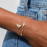14k Gold Plated Hamsa Bracelet