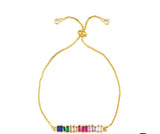Rainbow 18k Gold Plated Bracelet