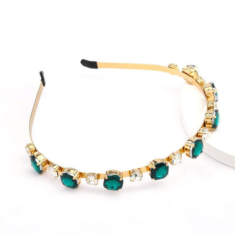Emerald Green Crystal Headband