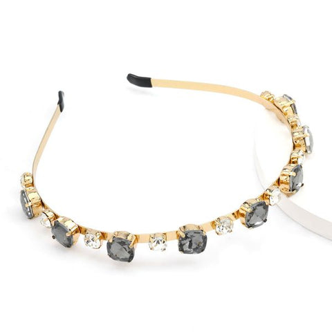 Black Crystal Headband