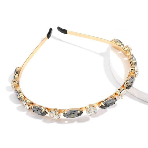 Black Crystal Headband