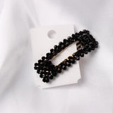 Black Crystal Hair Clip