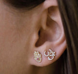 18k Gold Plated Hamsa Studs