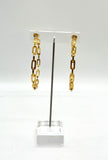 18k Gold Plated Paperclip Hoop Earrings