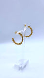 18k Gold Plated Rope Hoops