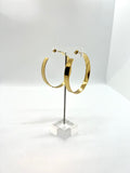 18k Gold Plated Thick Hoop Earrings
