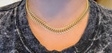 18k gold plated leaf necklace!