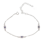 18k Gold Plated Evil Eye Bracelet