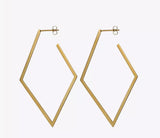 18k Gold Plated Long Drop Earrings