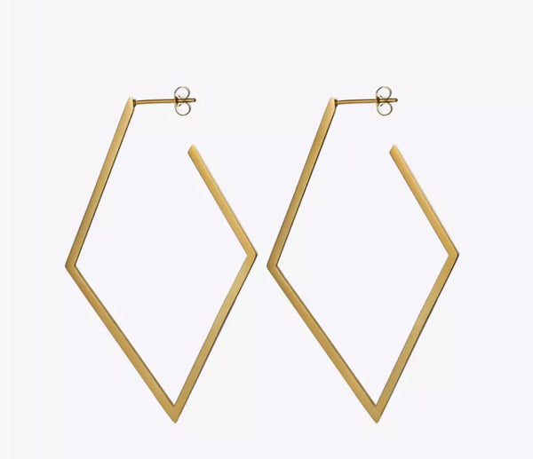 18k Gold Plated Long Drop Earrings