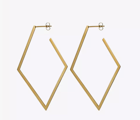 18k Gold Plated Long Drop Earrings