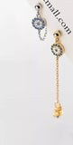 Evil Eye 18k Gold Plated Dangle Earring