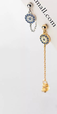 Evil Eye 18k Gold Plated Dangle Earring