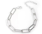 18k Gold Plated Paperclip Bracelet