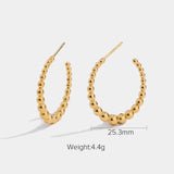 18k Gold Plated Gradual Hoops