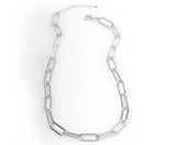 18k Gold Plated Paperclip Necklace