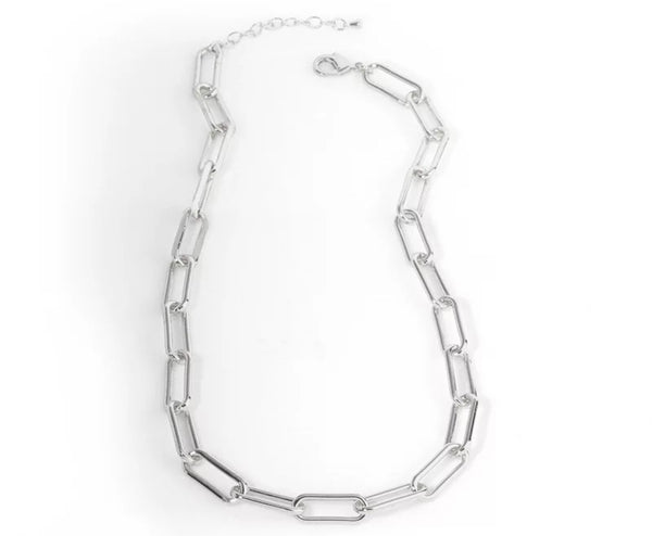 18k Gold Plated Paperclip Necklace