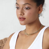 18k gold plated leaf necklace!