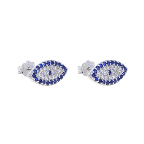 18k Gold Plated Evil Eye Studs