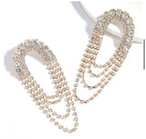 18k Crystal Chandelier Earring
