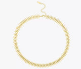 18k gold plated leaf necklace!