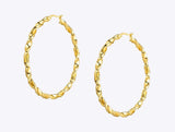 18k Gold Plated Twisted Hoops