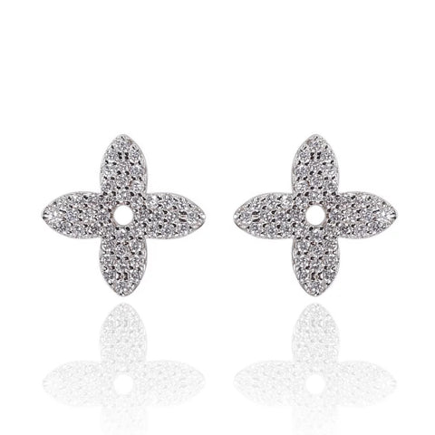 18k Gold Plated Diamond Studs