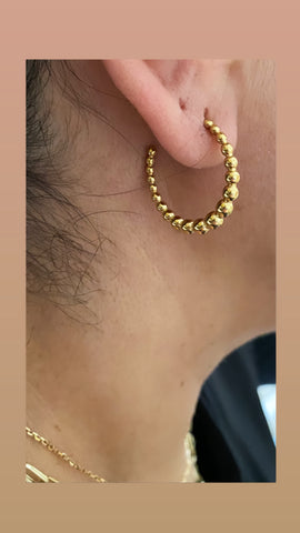 18k Gold Plated Gradual Hoops