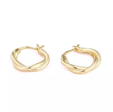 18k Gold Plated Small Hoops