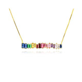 18k Gold Plated Rainbow Necklace