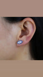 18k Gold Plated Evil Eye Studs