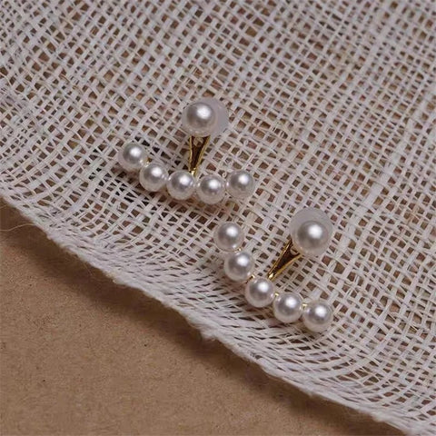 18k Gold Plated Pearl Ear Cuff